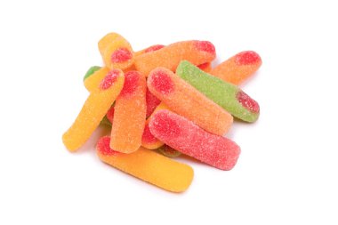 Jelly candys isolated on a white background. 