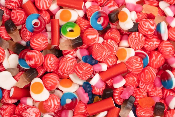 Leckere Mischung Aus Gelee Bunten Bonbons Leckere Marmelade — Stockfoto