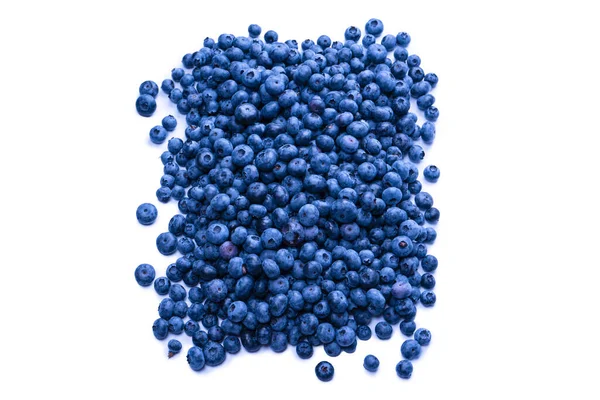 Fresh Blueberry Background Isolated White Background — Foto de Stock