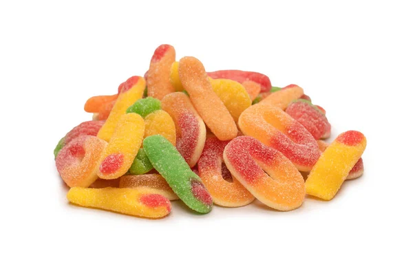Jelly Candys Isolated White Background — Zdjęcie stockowe