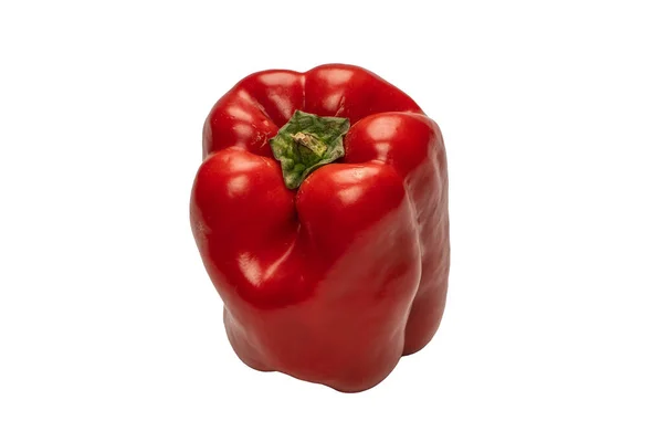 Red Bell Pepper Isolated White Background — Stock Photo, Image