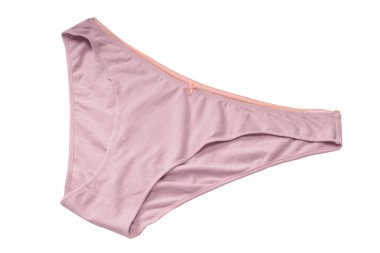 Women cotton panties isolated on a white background. 