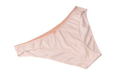 Women cotton panties isolated on a white background. 