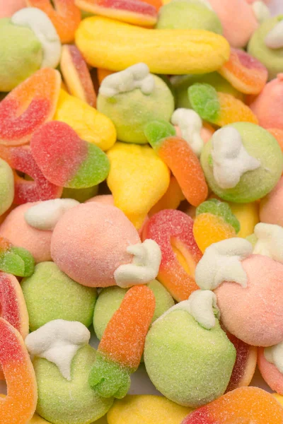 Mix Jelly Colorful Candys Marshmallows Background — Foto de Stock