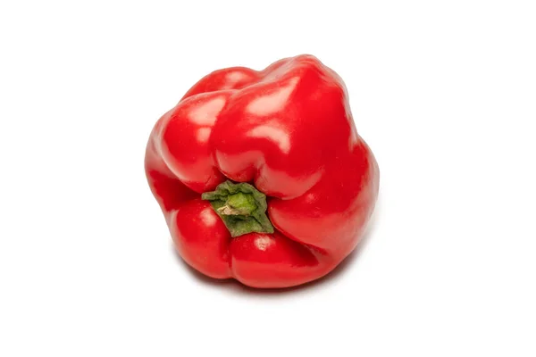 Pimiento Rojo Aislado Sobre Fondo Blanco — Foto de Stock