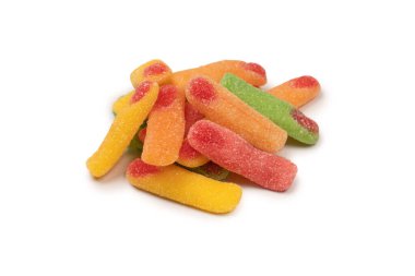 Jelly candys isolated on a white background. 