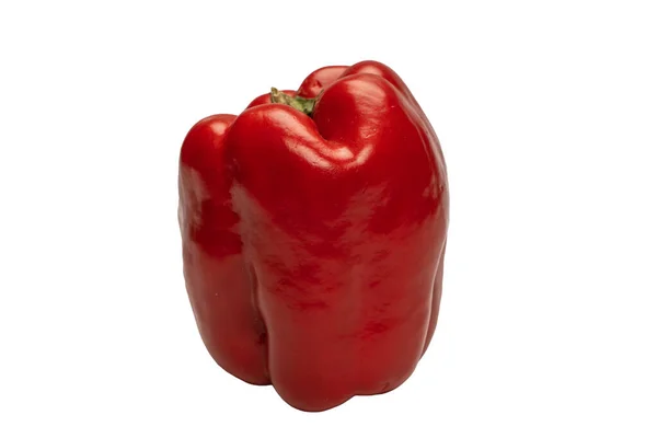 在白色背景上分离的红甜椒 — 图库照片