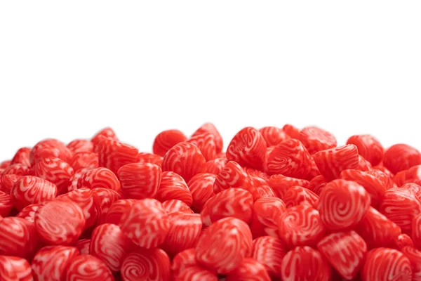 Red Tasty Gummy Candies Islolated White Background — Stock Photo, Image