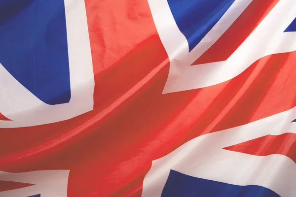 Velká Britská Vlajka Jako Pozadí Horní Pohled — Stock fotografie