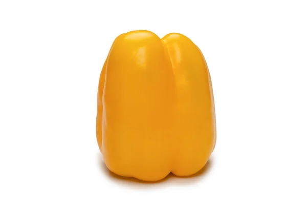 Yellow Bell Pepper Terisolasi Pada Latar Belakang Putih — Stok Foto