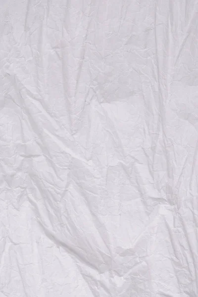 Crumpled White Paper Background Top View Copy Space — Stock Photo, Image