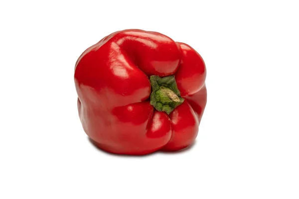 Pimiento Rojo Aislado Sobre Fondo Blanco — Foto de Stock