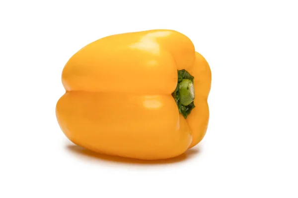 Yellow Bell Pepper Isolated White Background — Stock Photo, Image