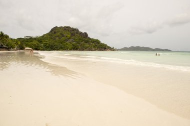 Seyşeller'plaj Beach ayarı