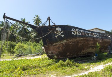 korsan tekne, seychells Adası.
