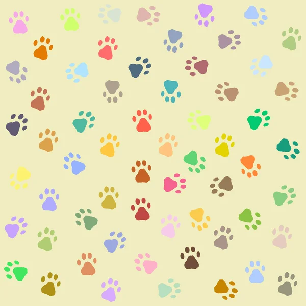 Cats footprints — 图库矢量图片