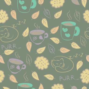 bardak, Çerezler, kedi uyku ile sorunsuz.