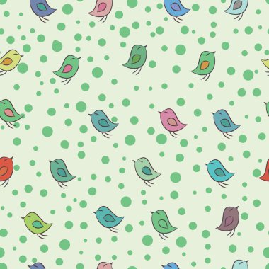 Kuşlarda kusursuz desen.