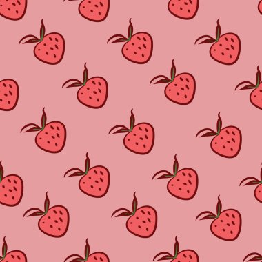 Çileklerle kusursuz desen