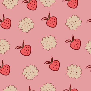 çilek ve çerezler ile sorunsuz