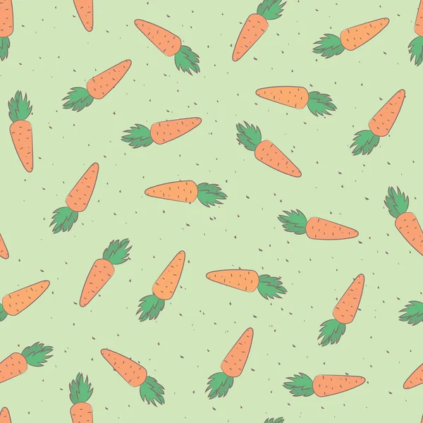 Nahtloses Muster mit Karotten — Stockvektor