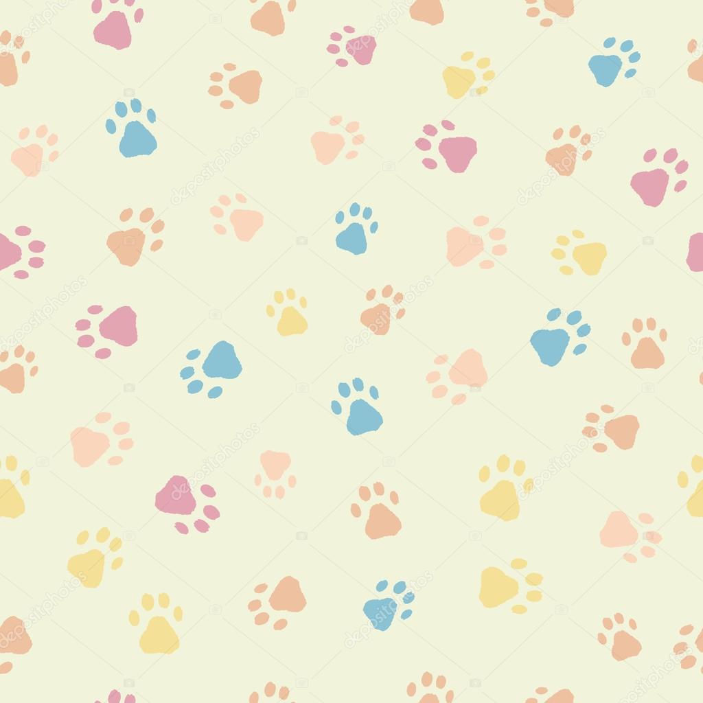 A seamless pattern of cats dogs prints