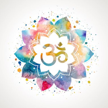 OM oturum lotus çiçeği