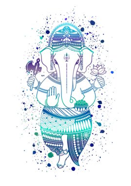 Ganesha tanrı vektörü