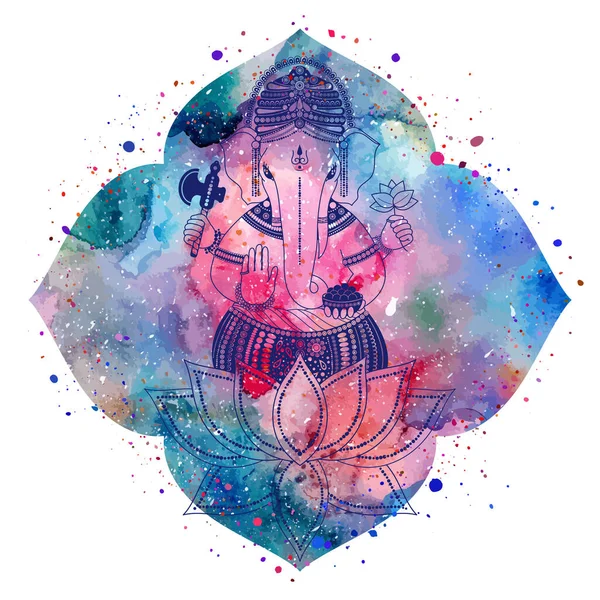 Ganesha tanrı vektörü — Stok Vektör