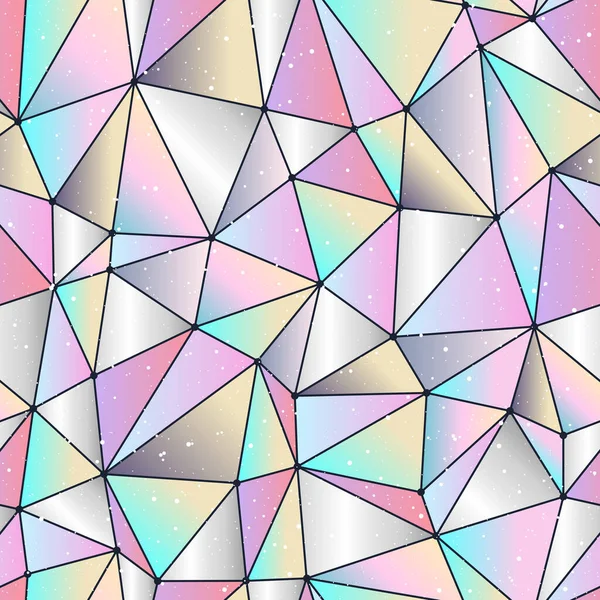 Geometric Polygonal Background Cristal Gems Gradient Seamless Pattern Vector — стоковый вектор