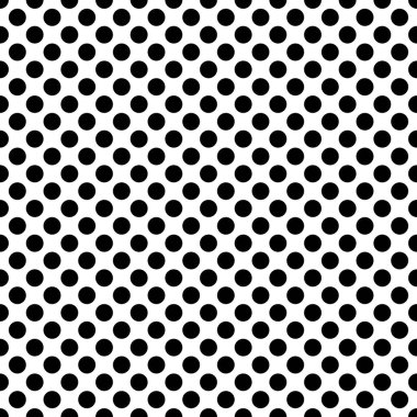 Siyah ve beyaz pürüzsüz bir arka plan. Puantiyeli desen. Vektör illüstrasyonu.