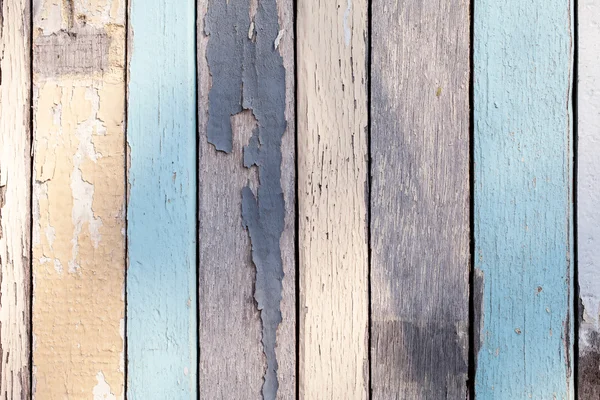 Texture in legno con colore sbucciato pastello — Foto Stock