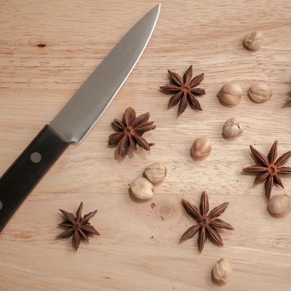 Cardamon and Star Anise — Stock Photo, Image