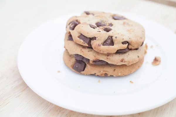 Cookie with Dark Chocolate Chip — Stock Photo, Image