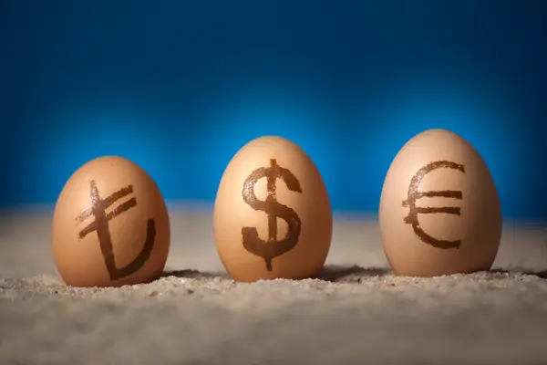 Economy and currency unit — Stock Photo, Image