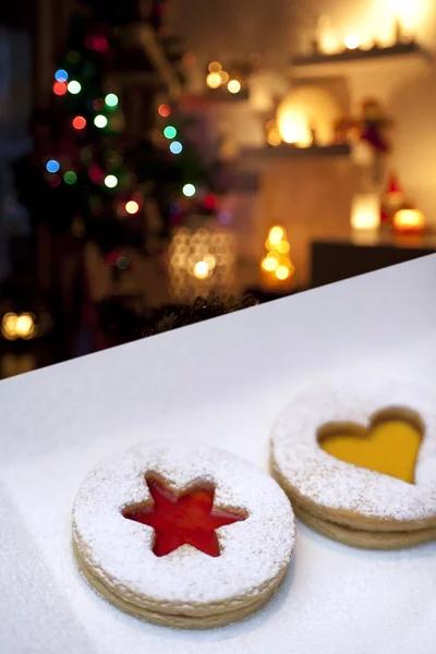 Boże Narodzenie i nowy rok ciasteczka — Zdjęcie stockowe
