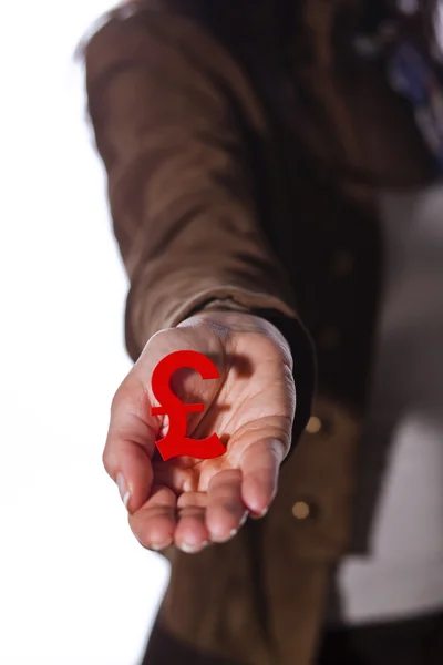 Geschäftsleute mit Geld-Symbolen — Stockfoto