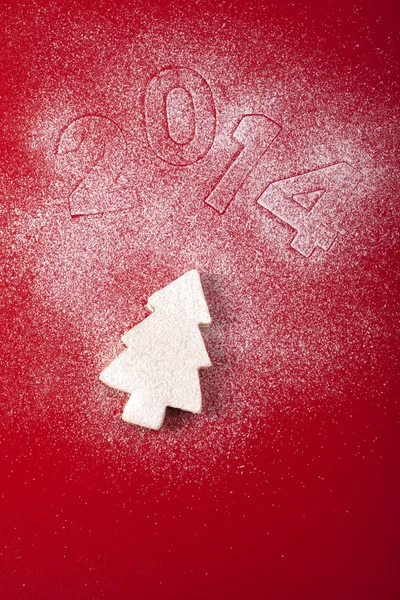 Natal e biscoitos de gengibre ano novo — Fotografia de Stock