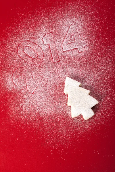 Navidad y año nuevo galletas de jengibre —  Fotos de Stock