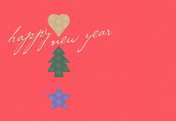 Navidad sin costuras y el patrón de tarjetas de año nuevo —  Fotos de Stock