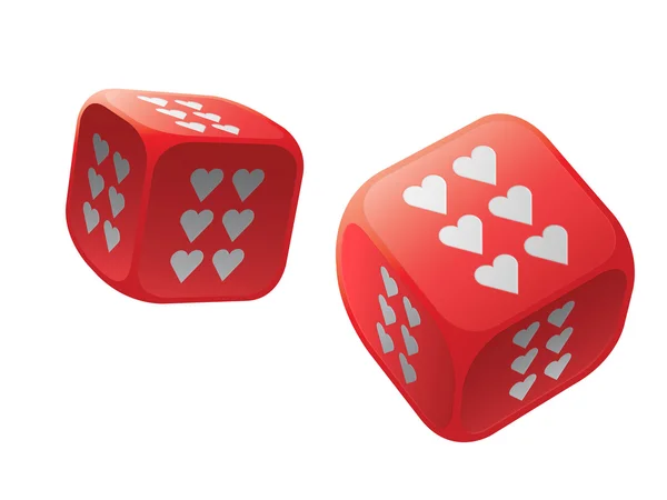 Gamble with love on Saint Valentine's Day — Stock Photo, Image