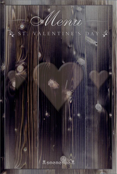 St. Valentins Tagesmenü — Stockfoto