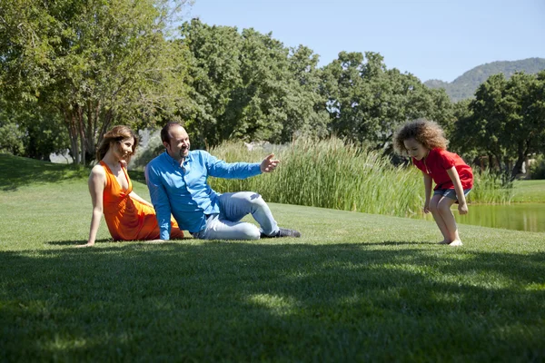 Family at park — Stock Photo, Image