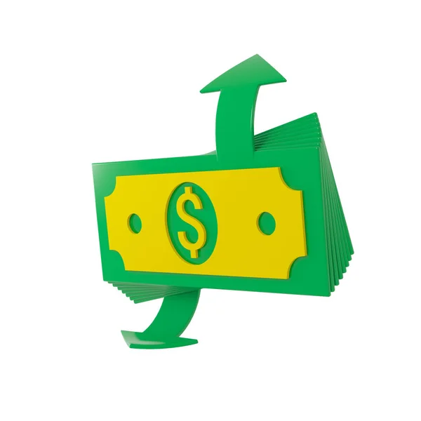 3d иконка, связанная с деньгами. 3d иллюстрация — стоковое фото