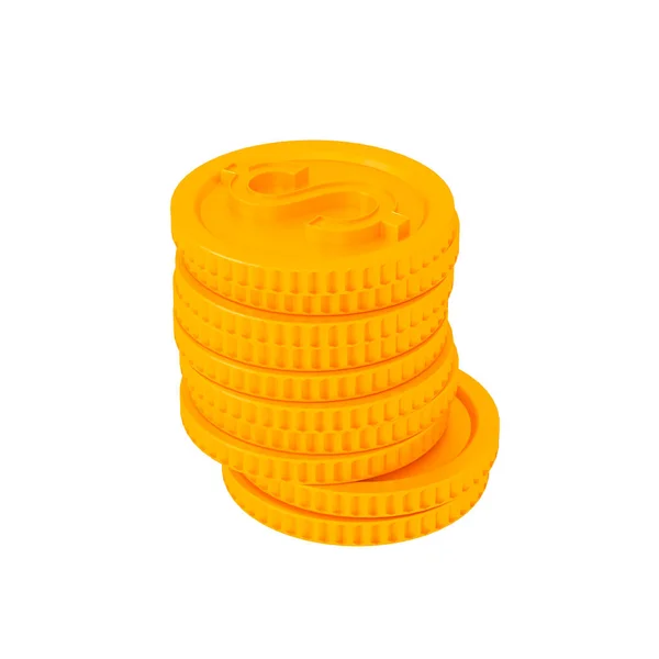 A pénzhez kapcsolódó 3D ikon. 3d illusztráció — Stock Fotó