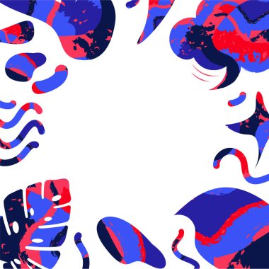 abstract creative background in minimal trendy style with copy space for text 