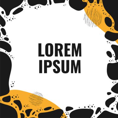 abstract creative background in minimal trendy style with copy space for text 