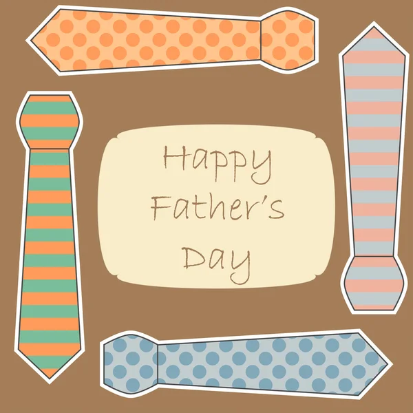 Happy Father's Day card — Stock Vector