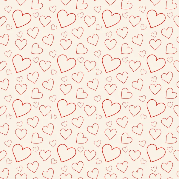 Lovely pink background with hearts — Stock Vector