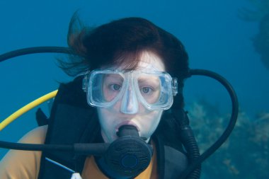 kadın scuba diver